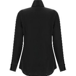 Black Acetate Blouse
