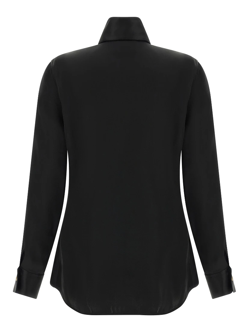 Black Acetate Blouse