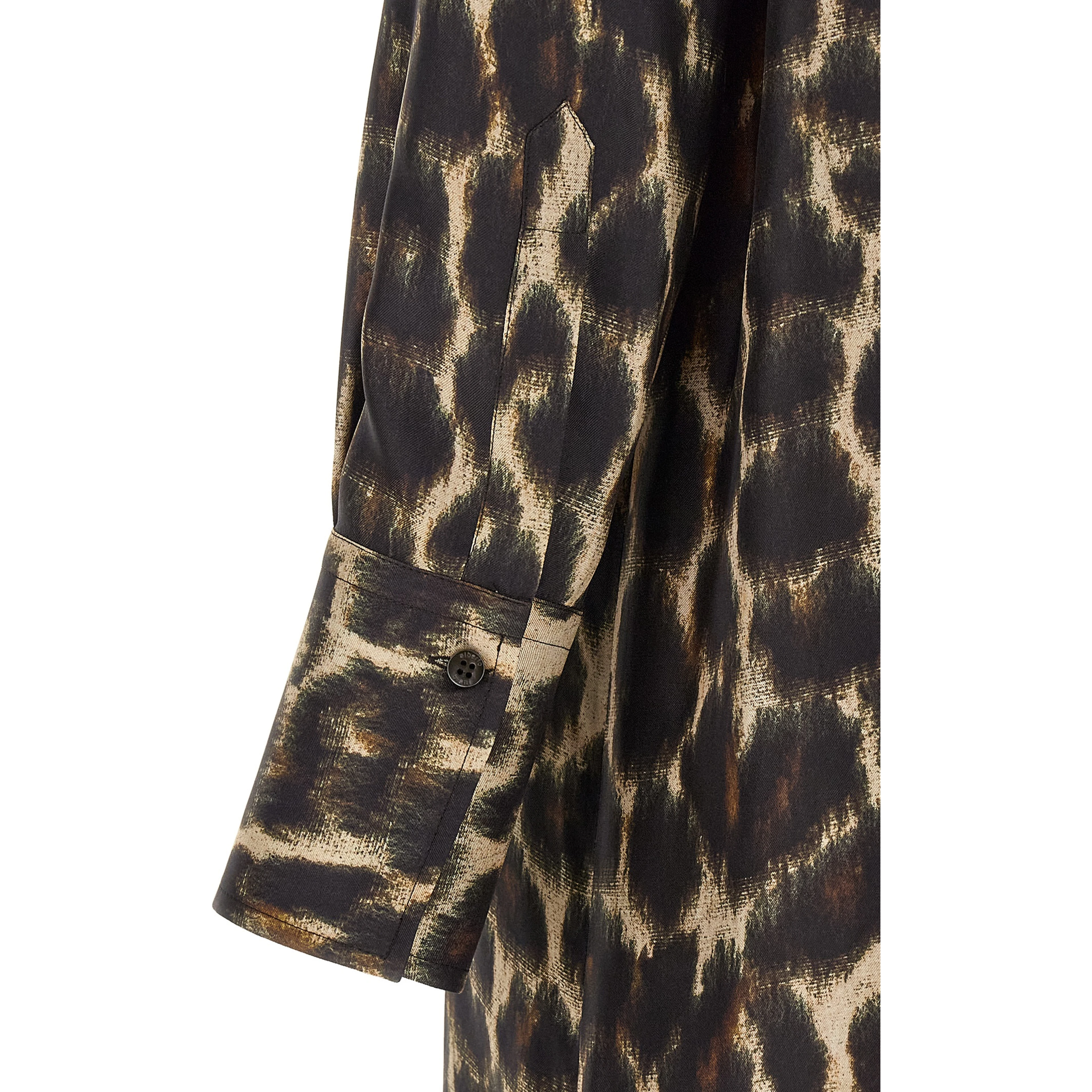 Brown Silk Long Dress