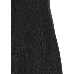 Black Wool Long Dress