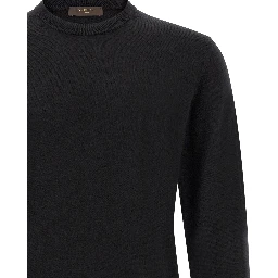 Black Virgin Wool Cardigan