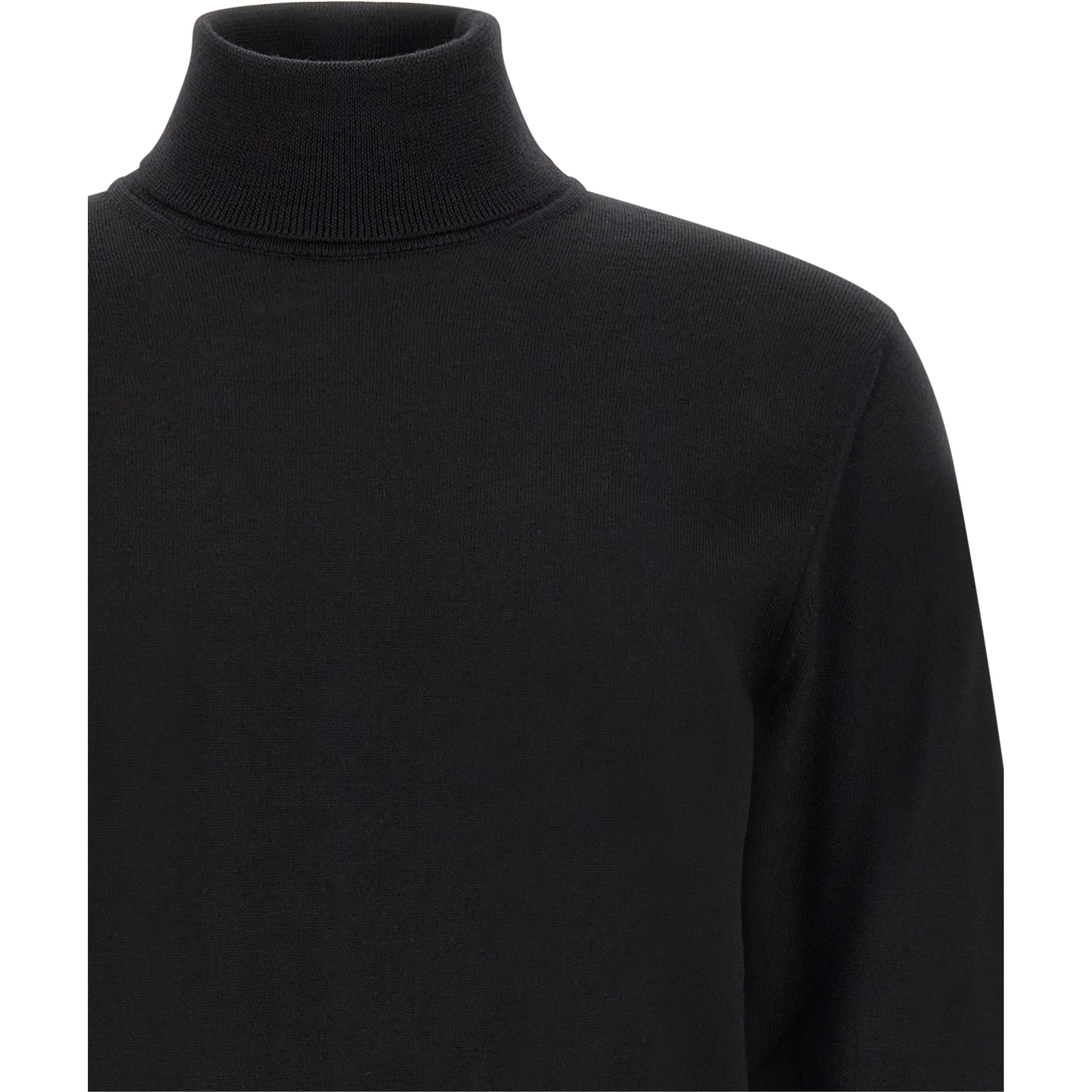Black Virgin Wool Cardigan