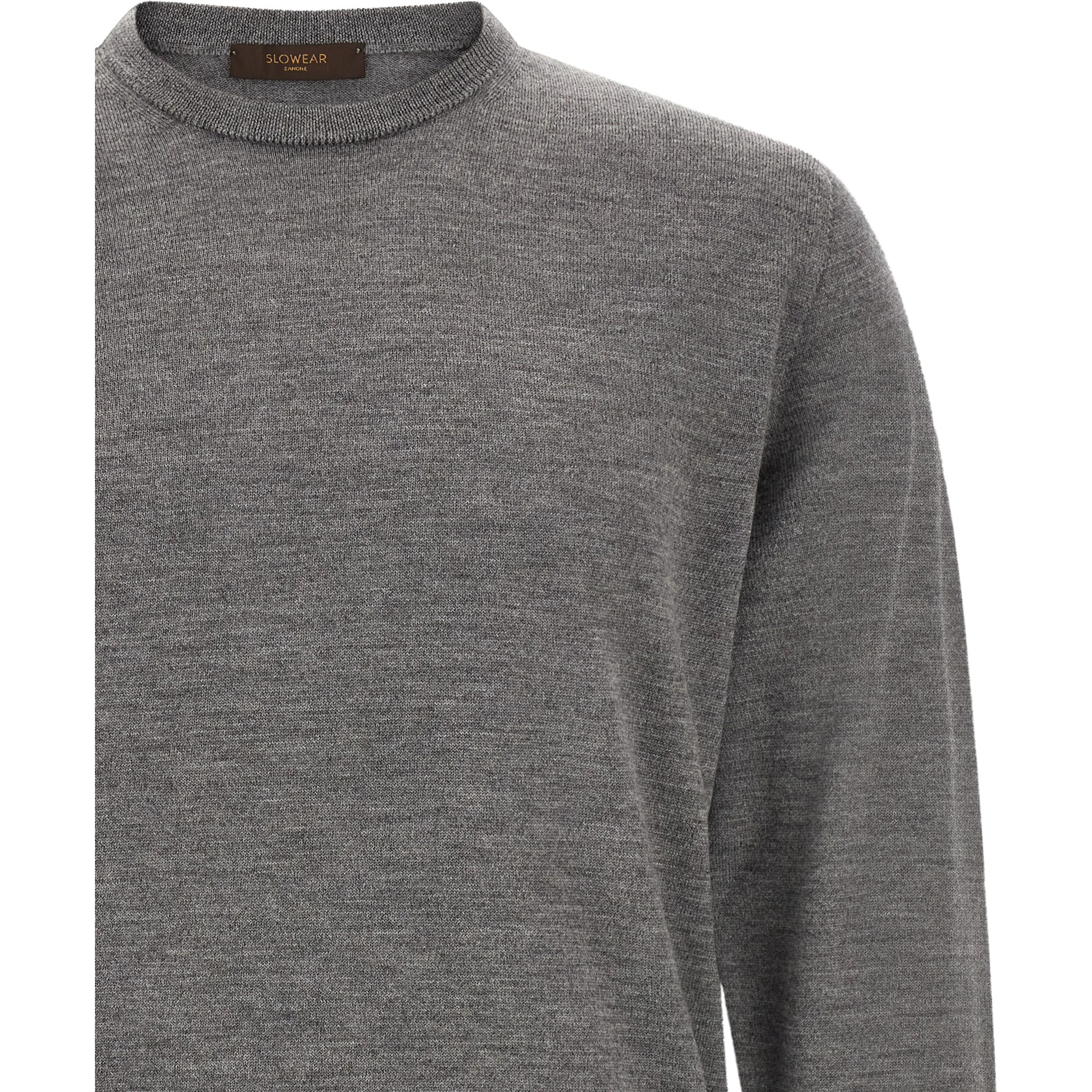 Gray Virgin Wool Cardigan