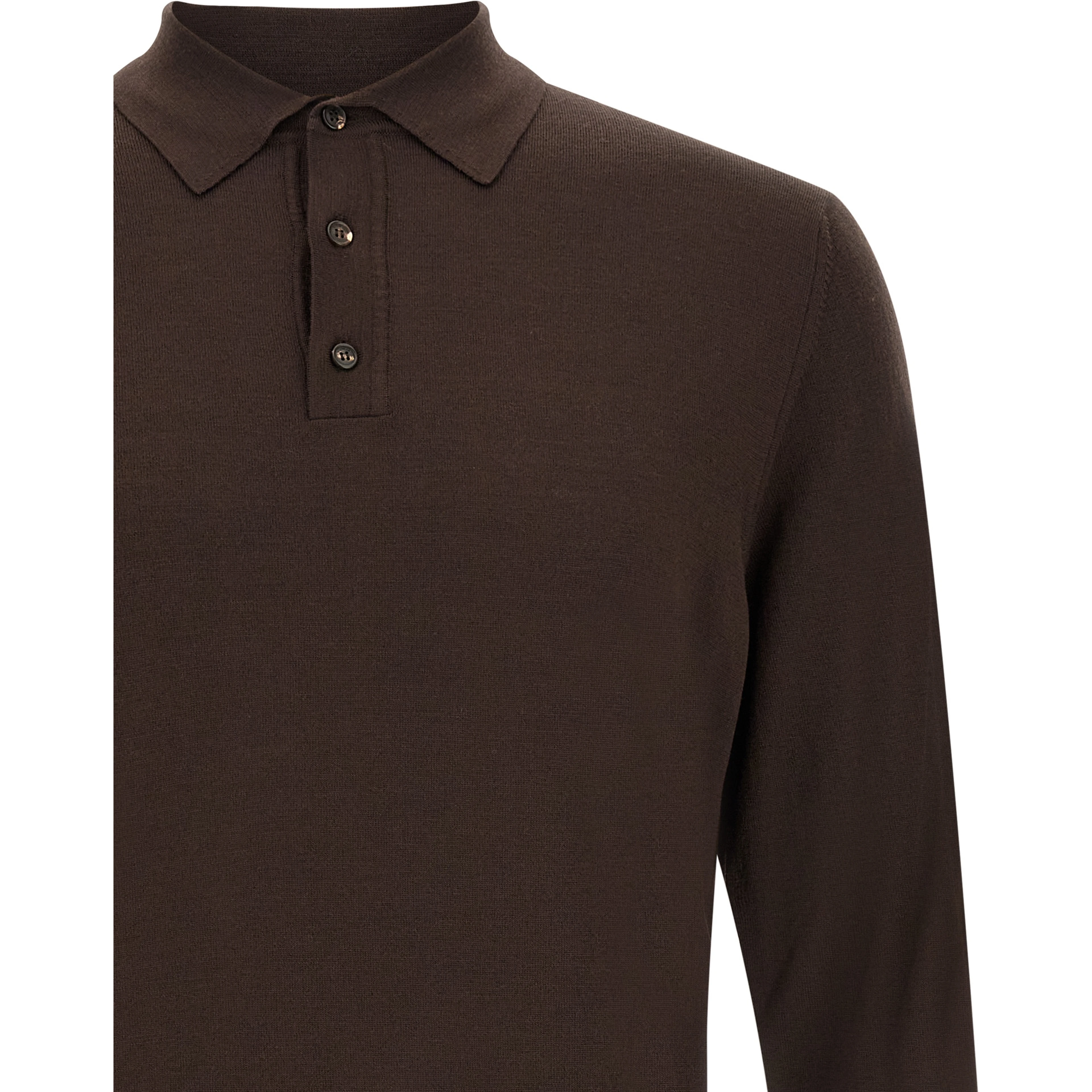 Brown Virgin Wool Cardigan