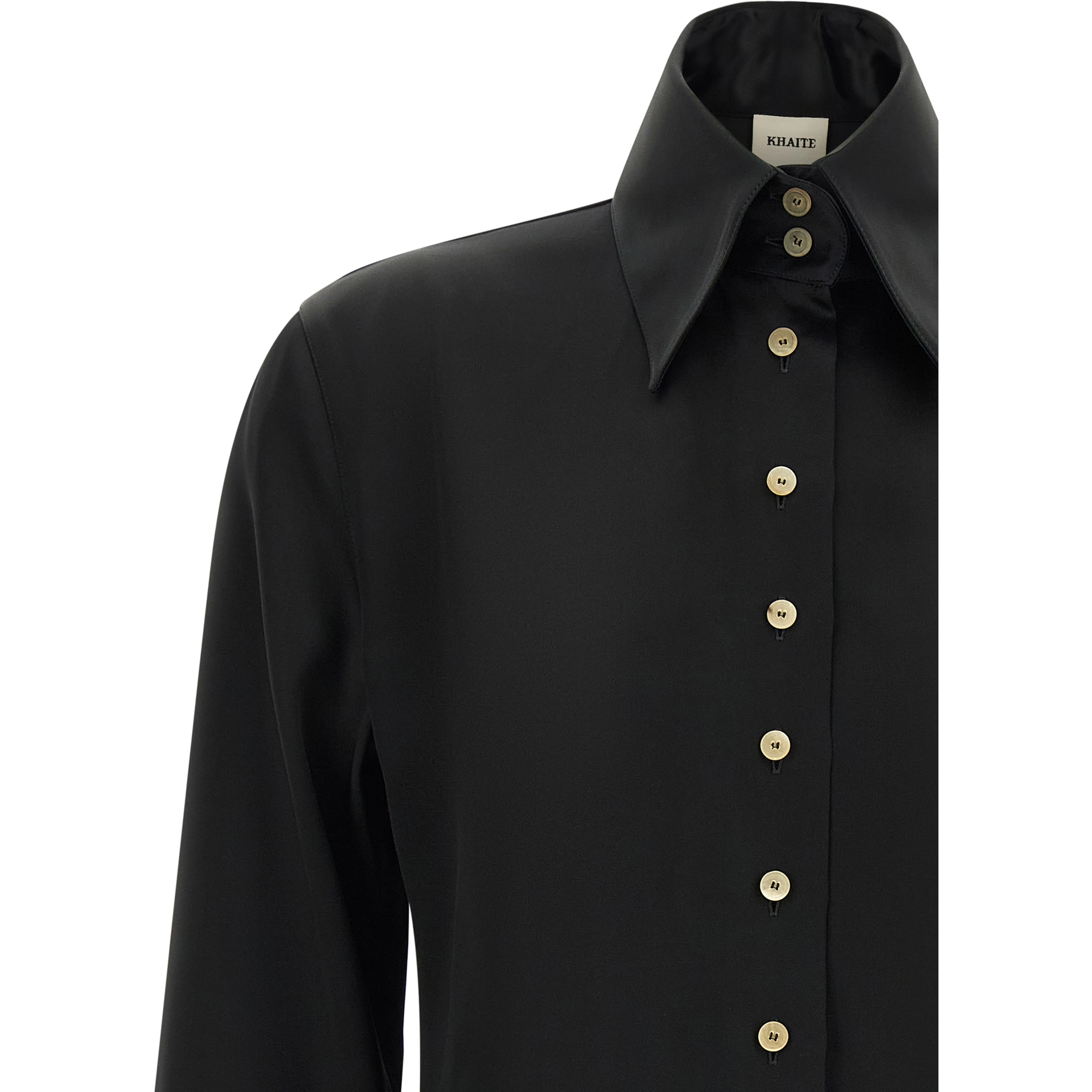 Black Acetate Blouse