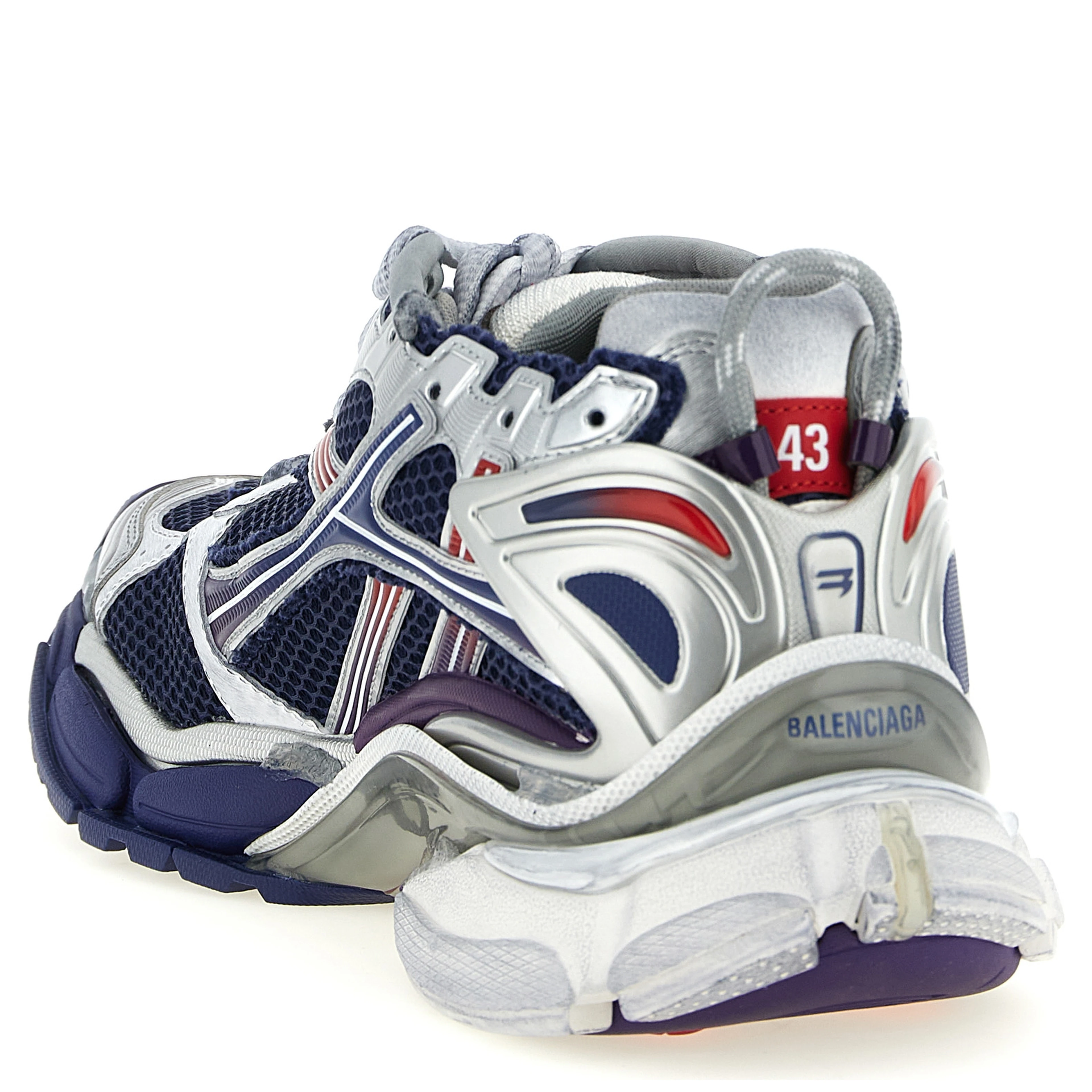 Multicolor Polyethylene Athletic Sneakers