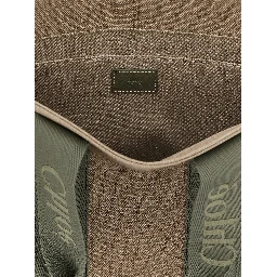 Bicolor Linen Tote Bag