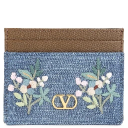 Valentino Garavani Cotton Credit Card Case