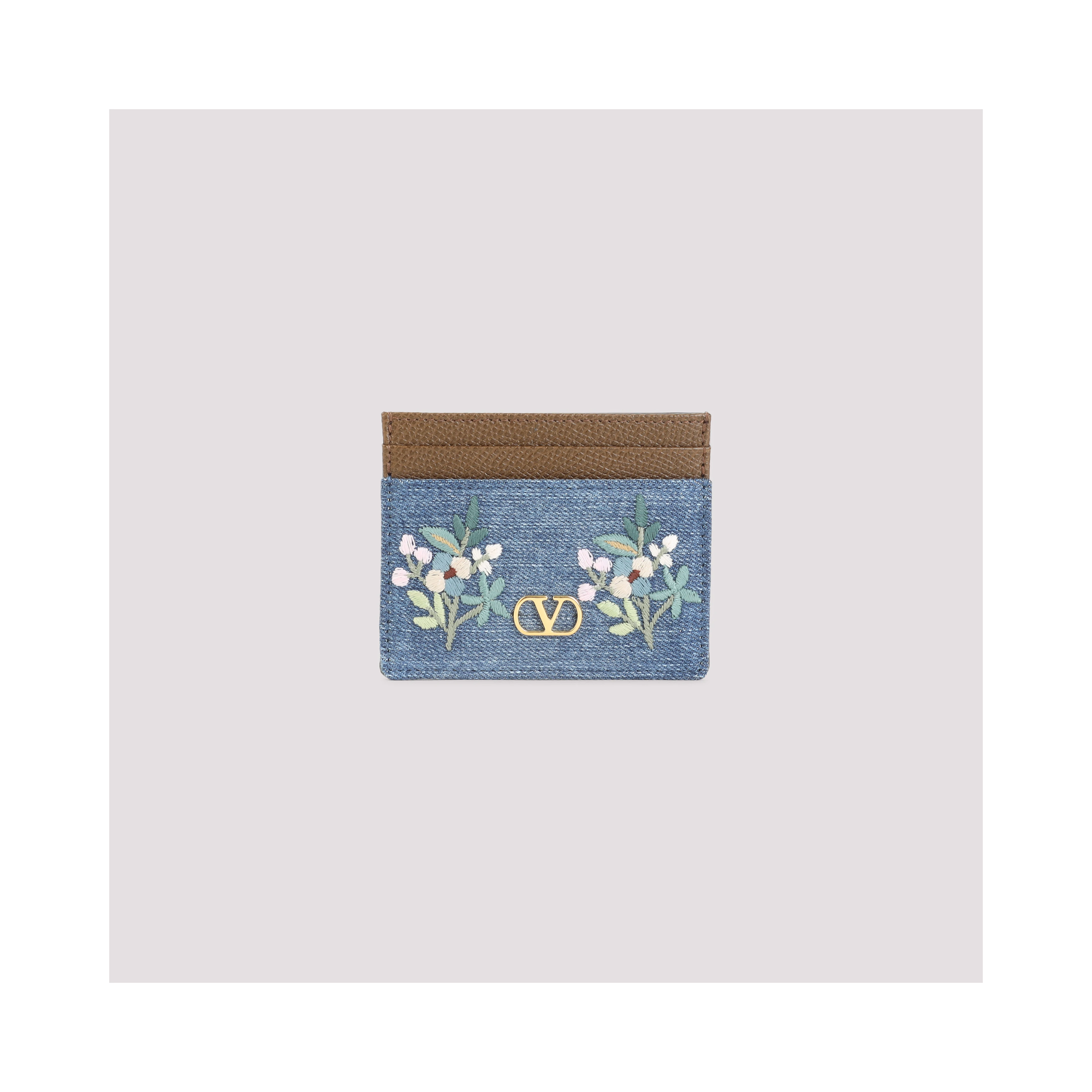 Valentino Garavani Cotton Credit Card Case