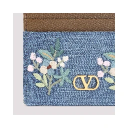 Valentino Garavani Cotton Credit Card Case