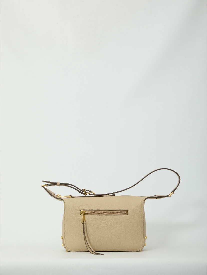 Metal Dots mini leather bag