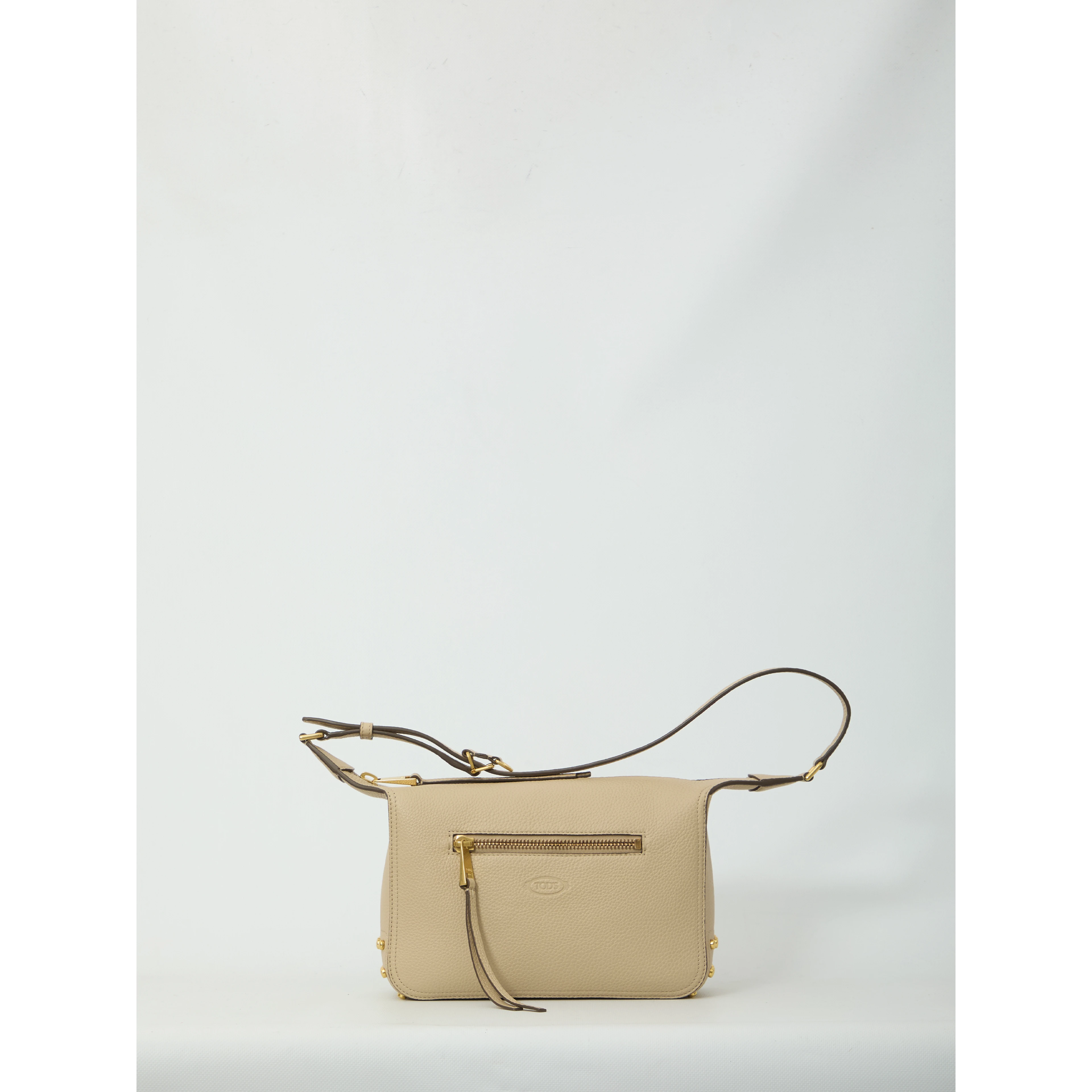 Metal Dots mini leather bag