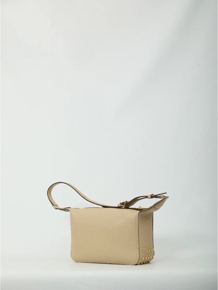 Metal Dots mini leather bag