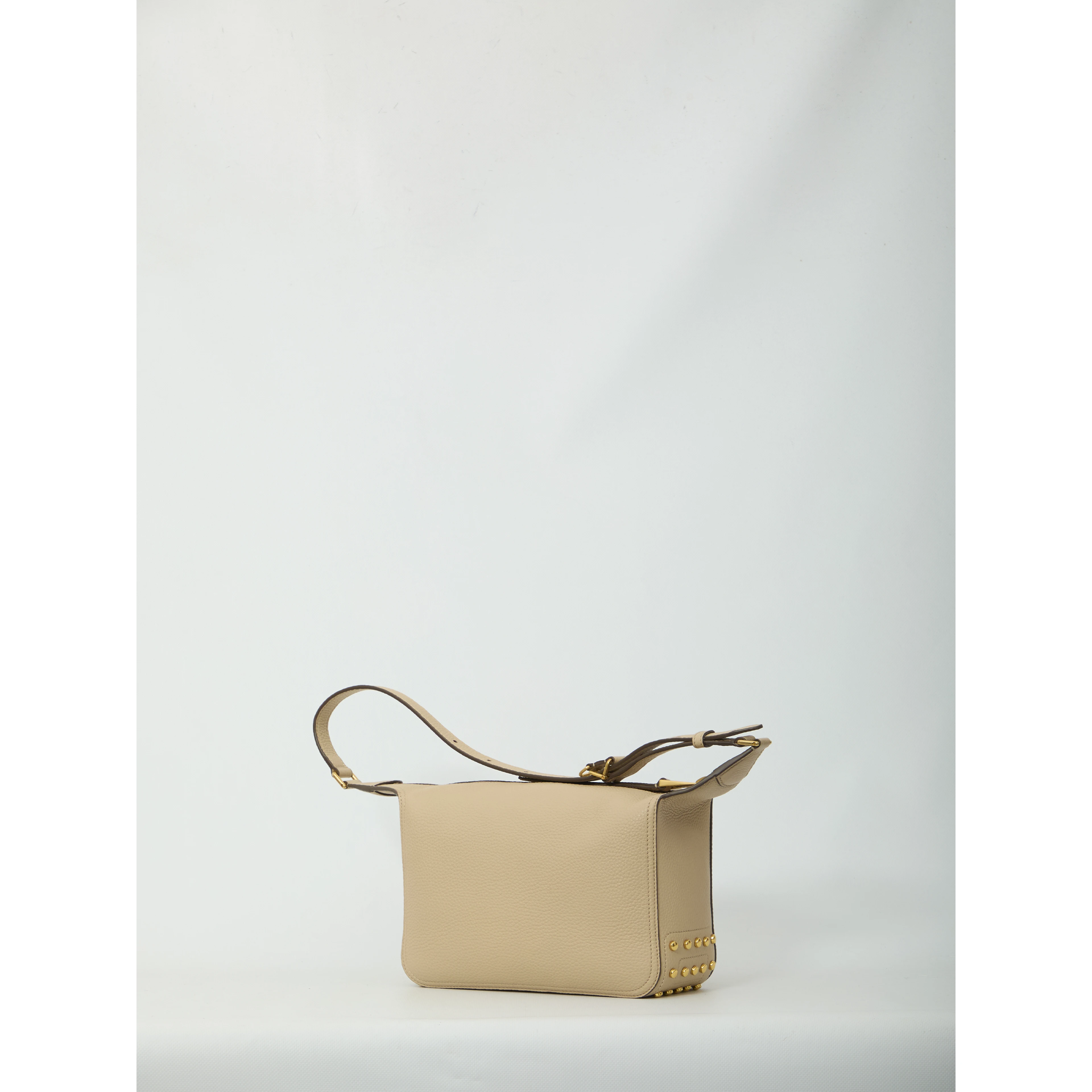 Metal Dots mini leather bag