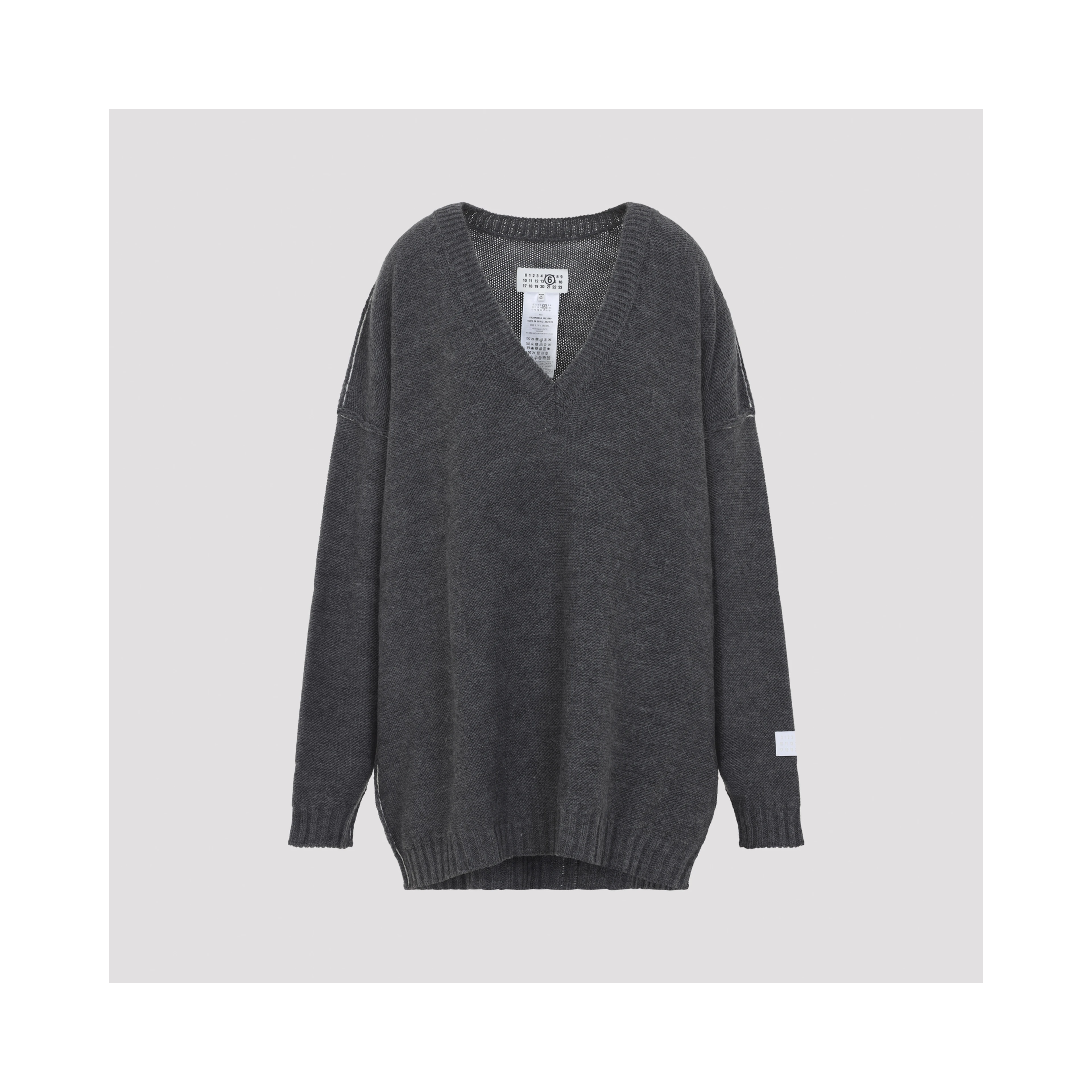 MM6 Maison Margiela V Neck Sweater
