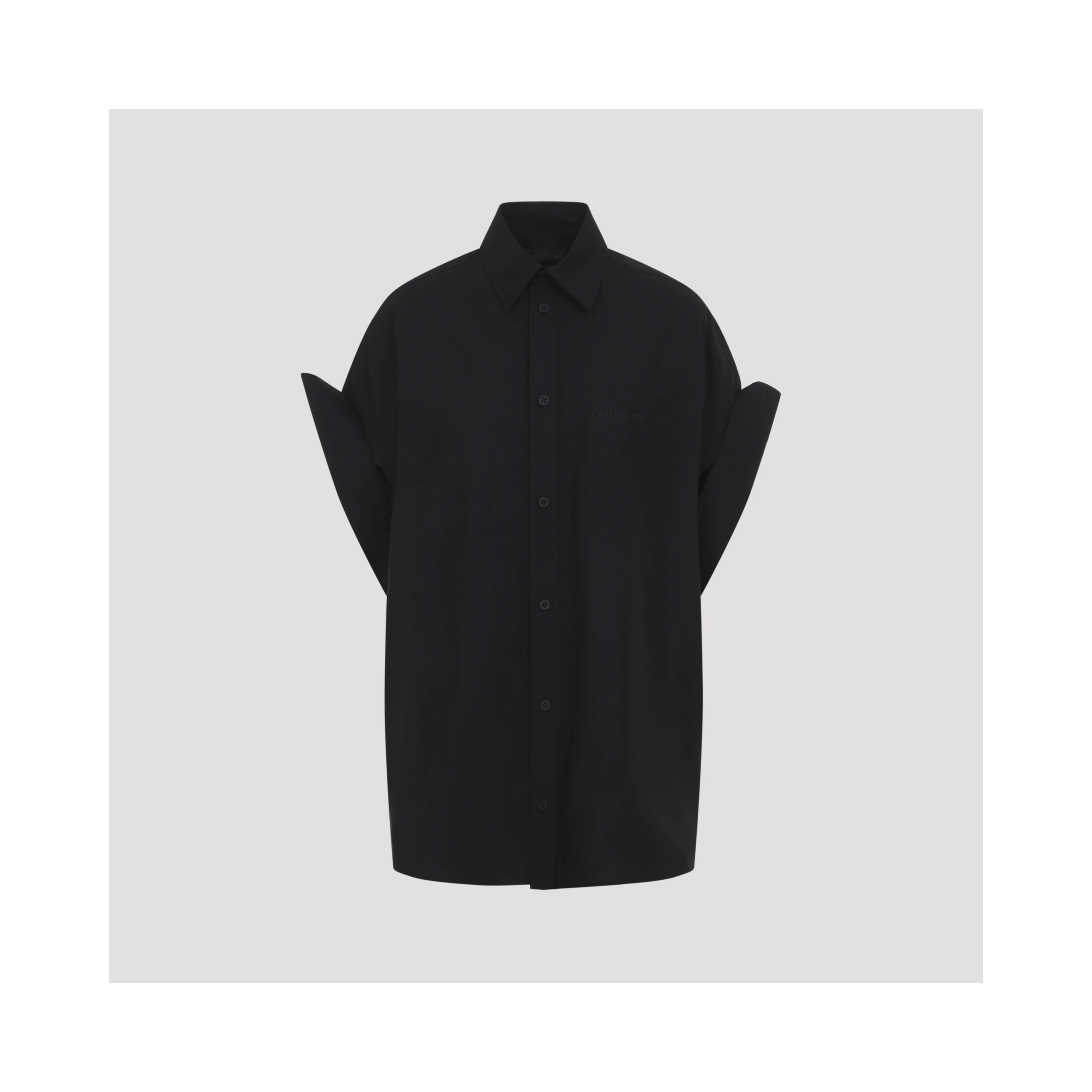 Balenciaga Tucked Sleeve Shirt