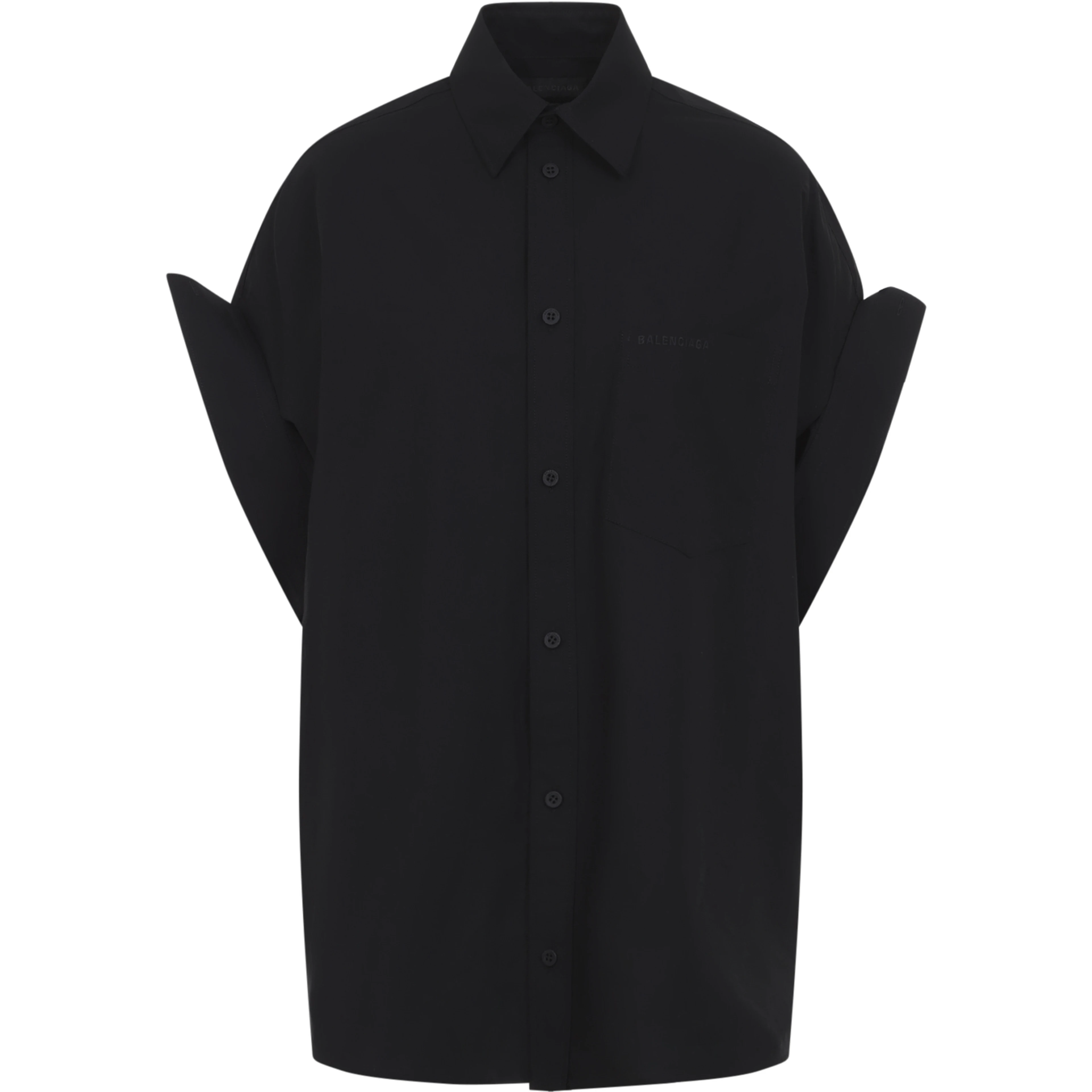 Balenciaga Tucked Sleeve Shirt
