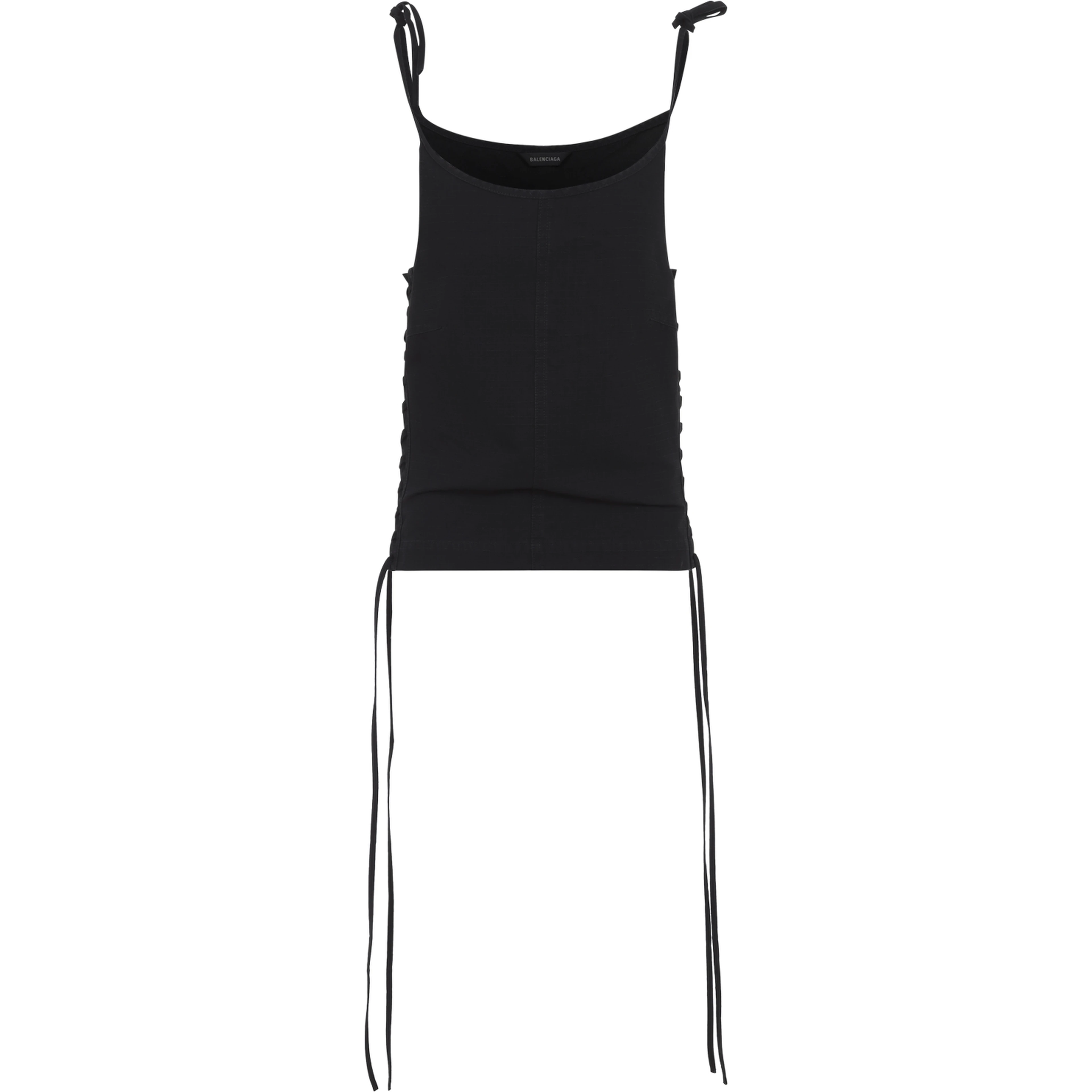 Balenciaga Lace-up Tank Top