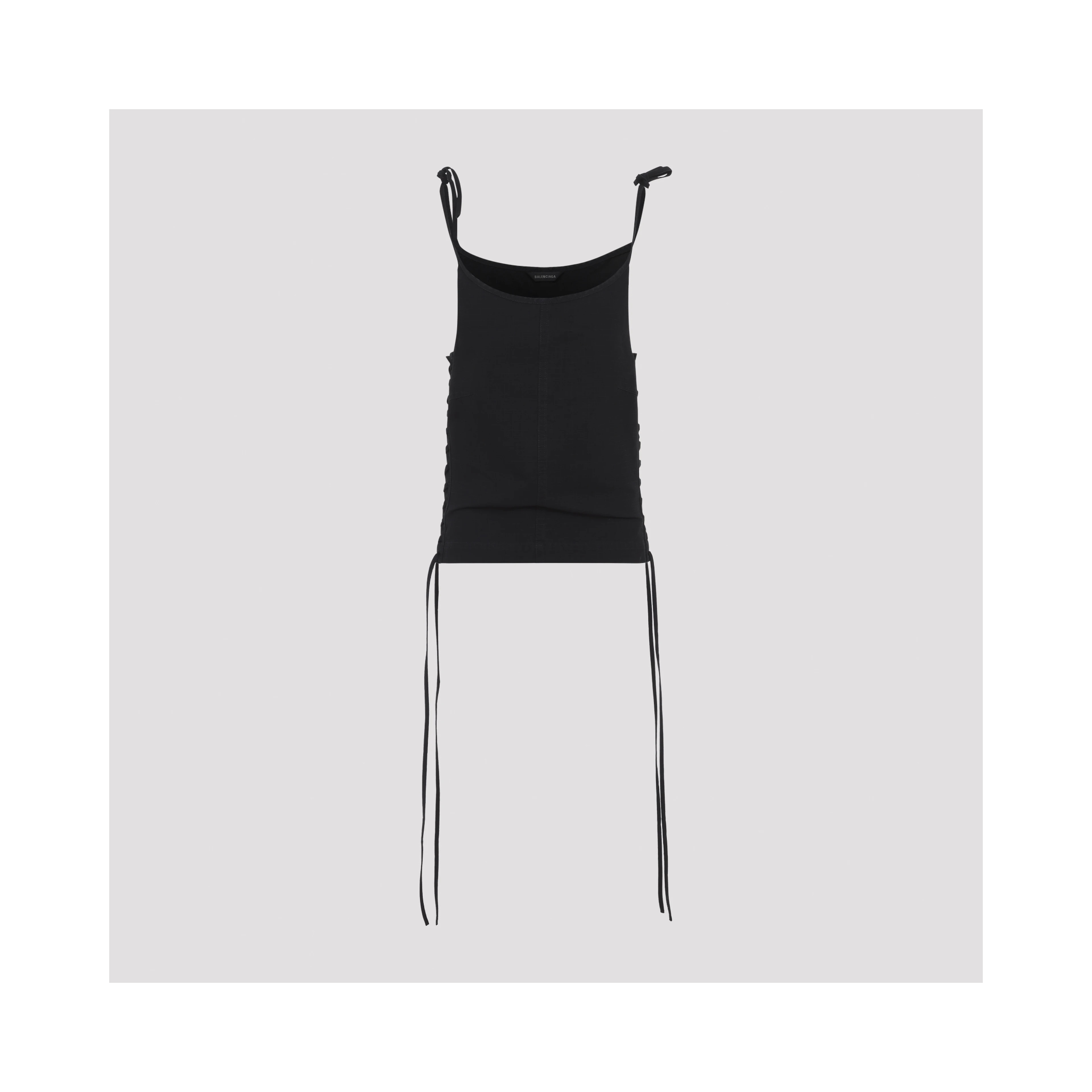 Balenciaga Lace-up Tank Top