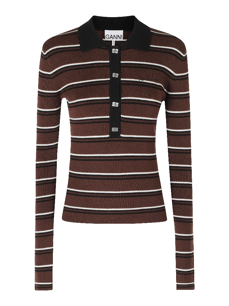 MINI RIBBED MERINO POLO