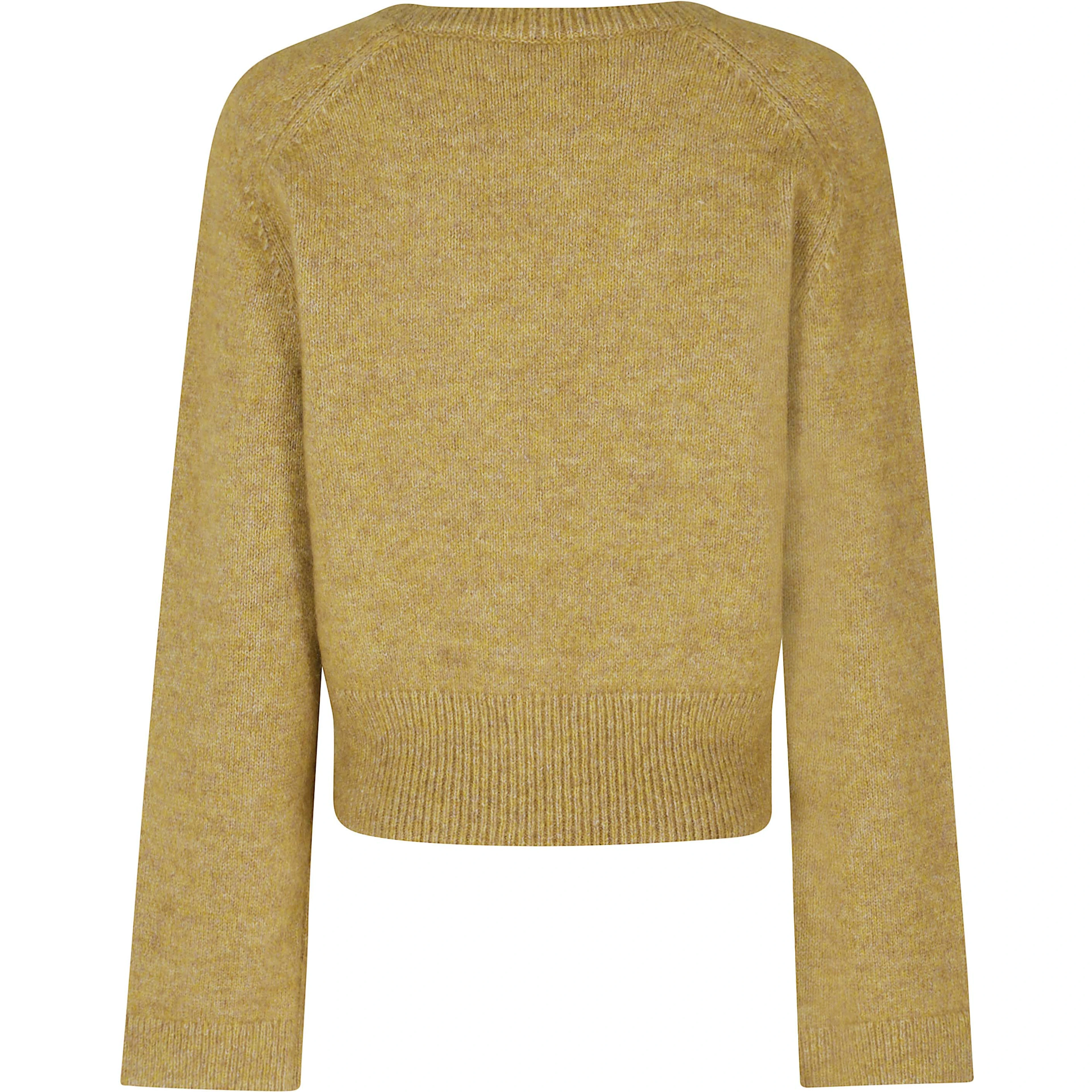 MELANGE MOHAIR DEEP V NECK