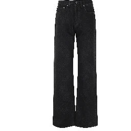 MONOGRAM BAGGY JEANS