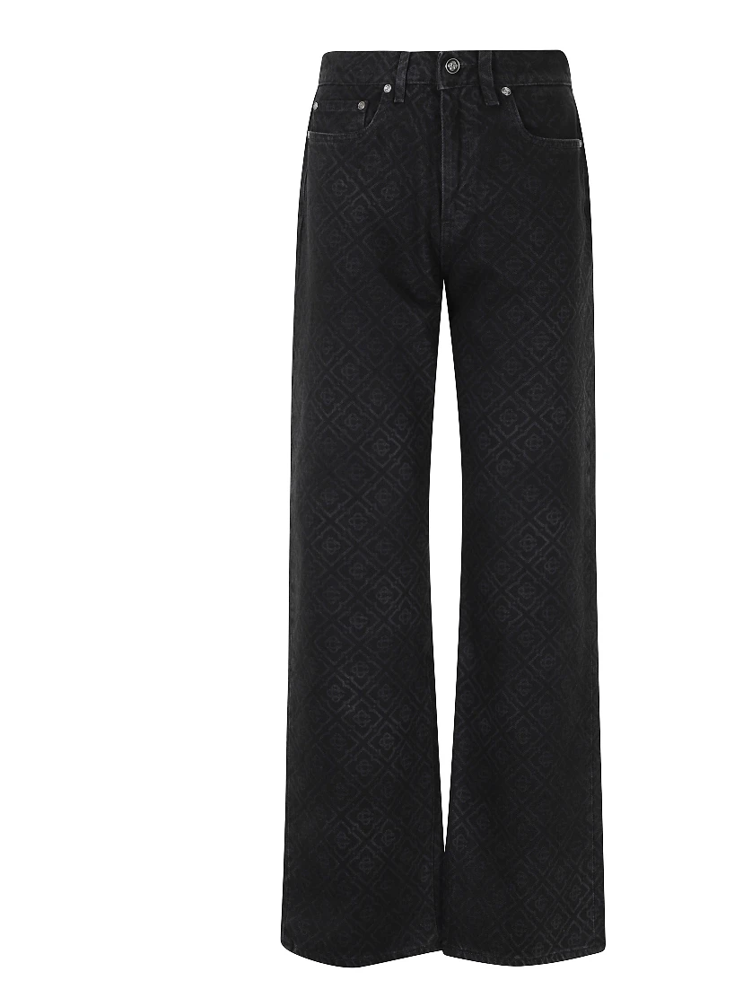 MONOGRAM BAGGY JEANS