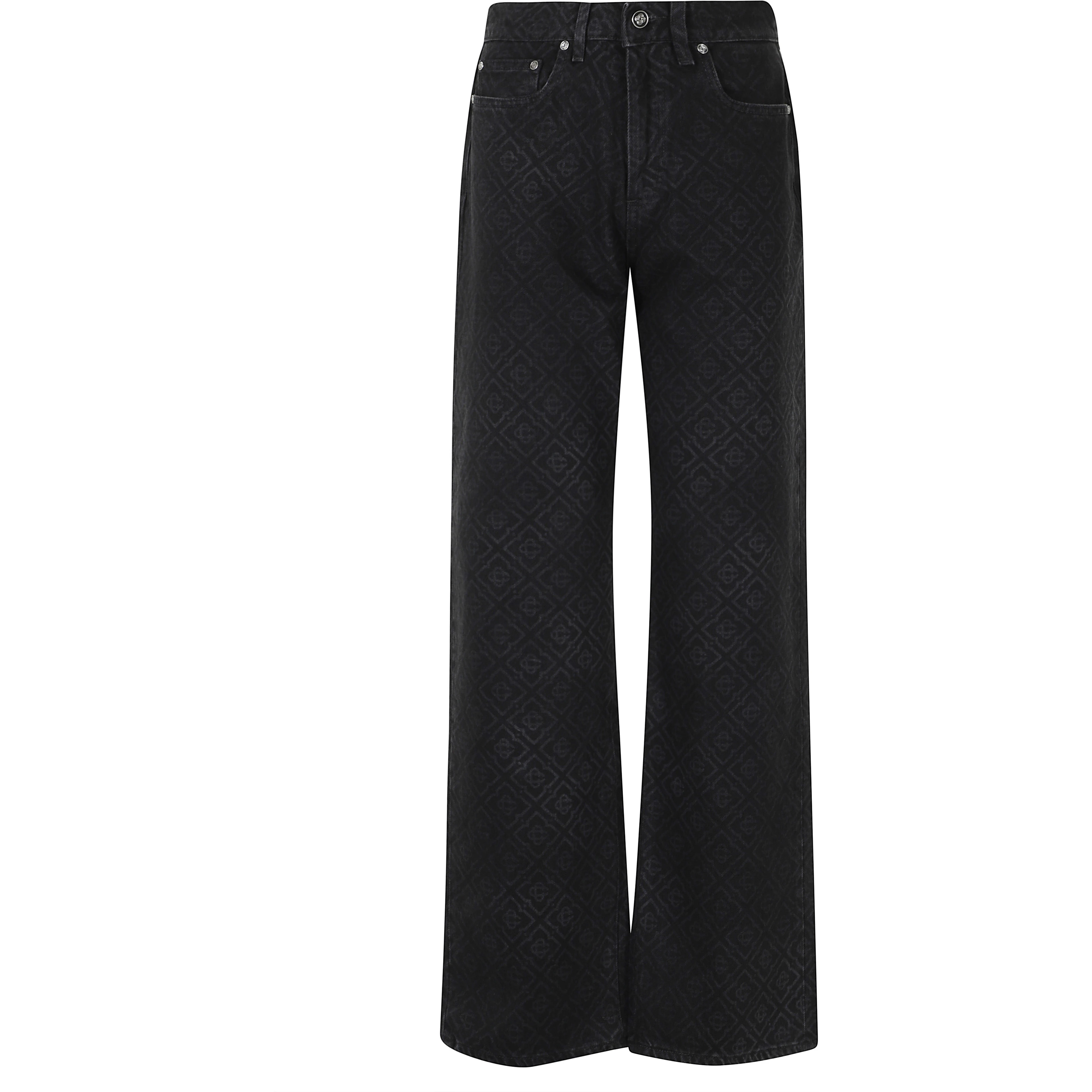 MONOGRAM BAGGY JEANS