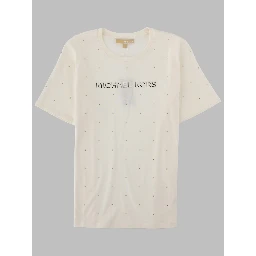 T-SHIRT CON LOGO E STRASS