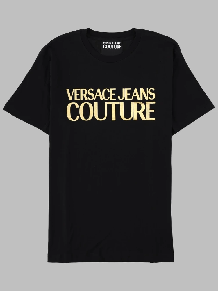 T-SHIRT CON LOGO METALLIZZATO