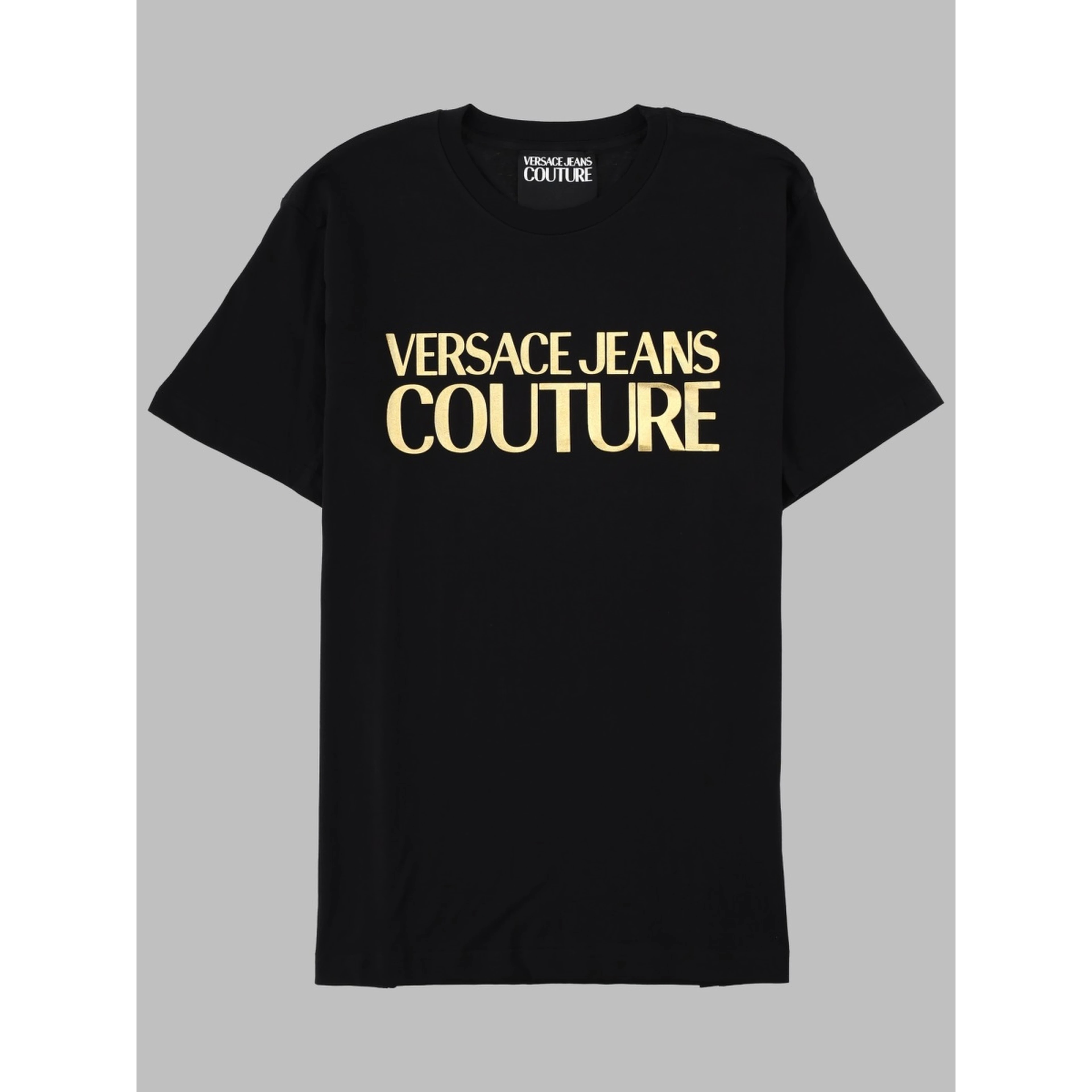 T-SHIRT CON LOGO METALLIZZATO