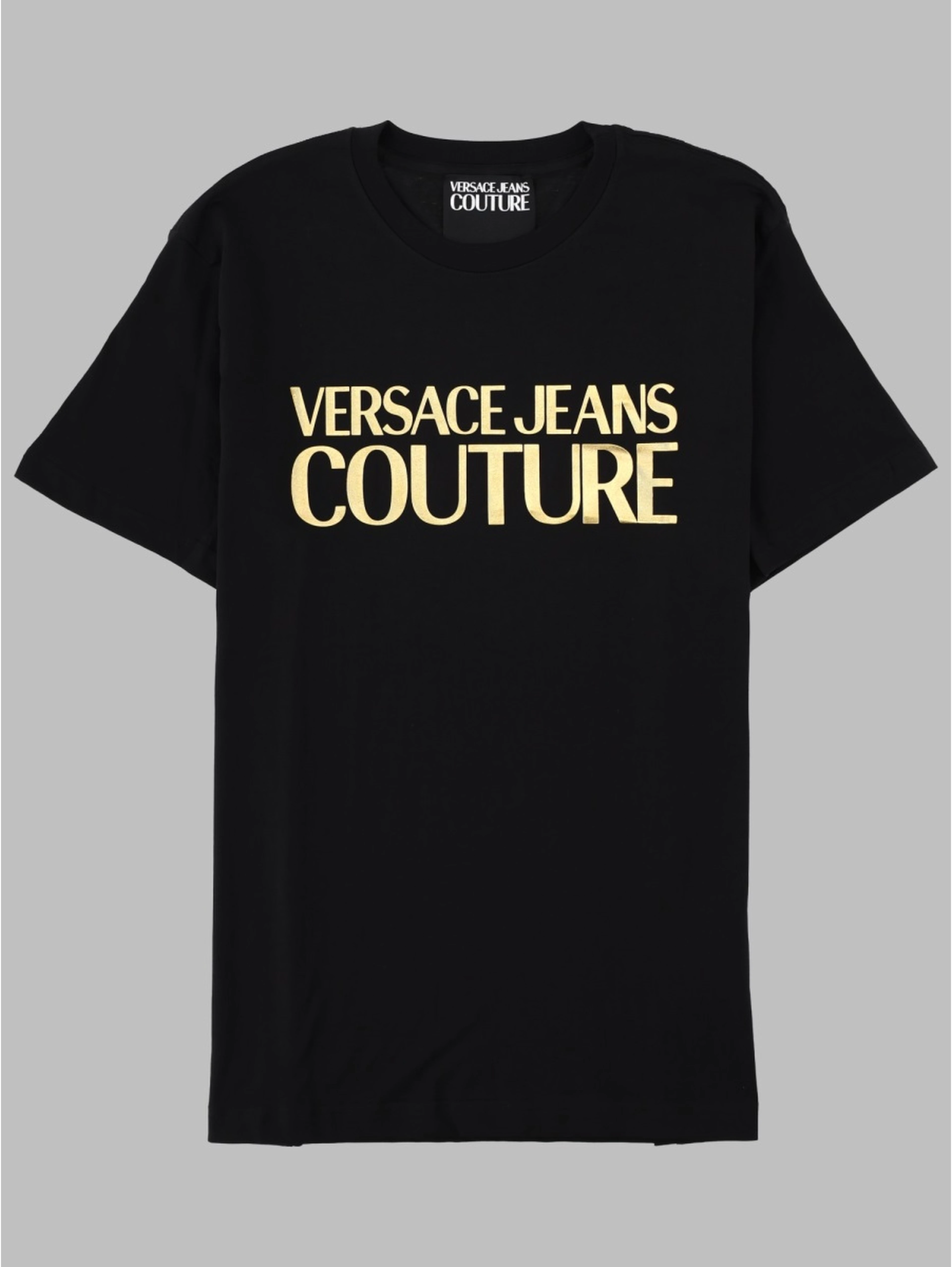 T-SHIRT CON LOGO METALLIZZATO