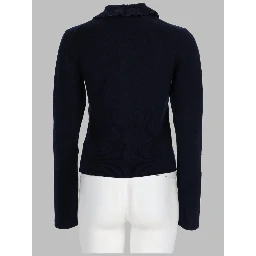 CARDIGAN ADERENTE IN MAGLIA CON LOGO