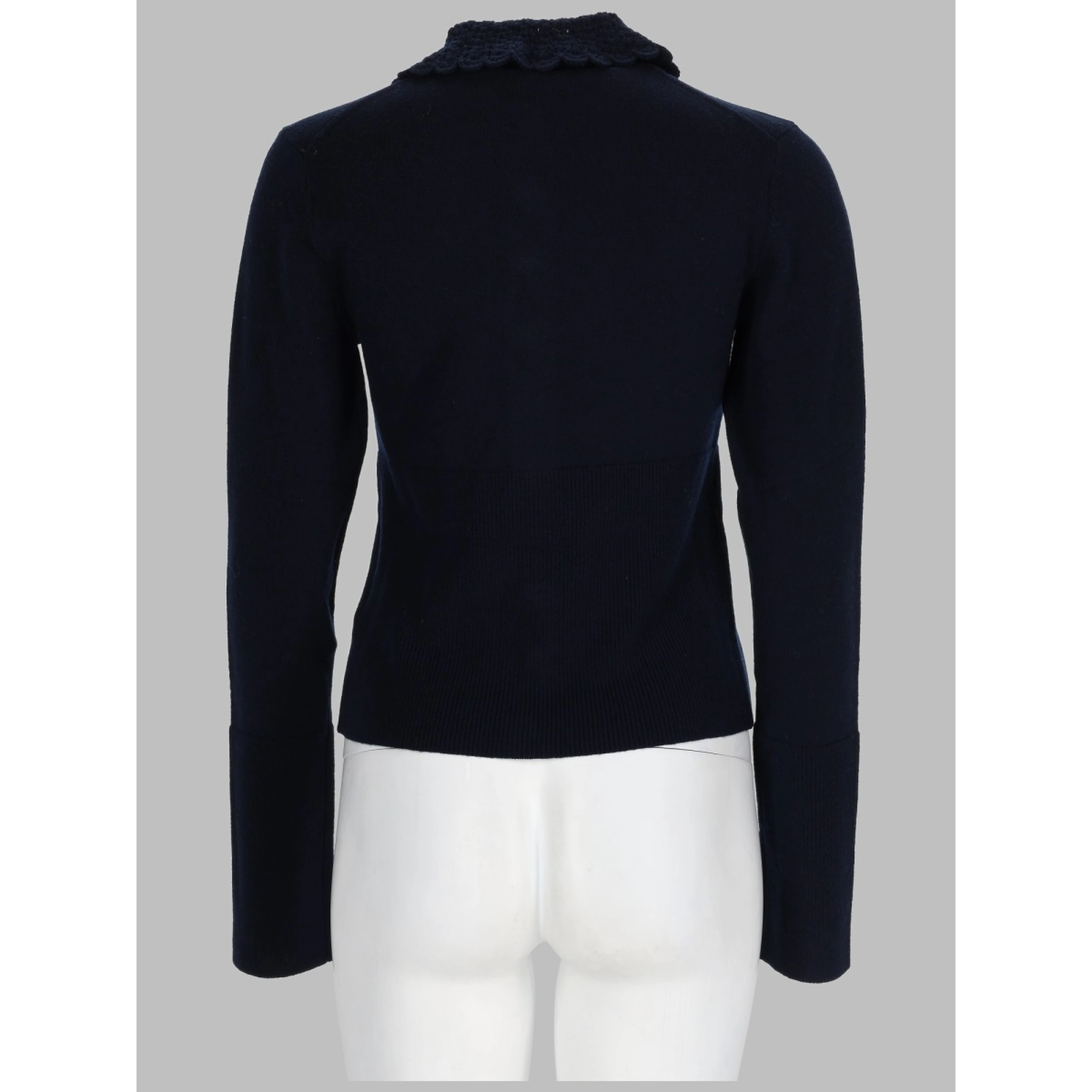 CARDIGAN ADERENTE IN MAGLIA CON LOGO