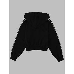 FELPA IN PIQUÉ CON LOGO E ZIP