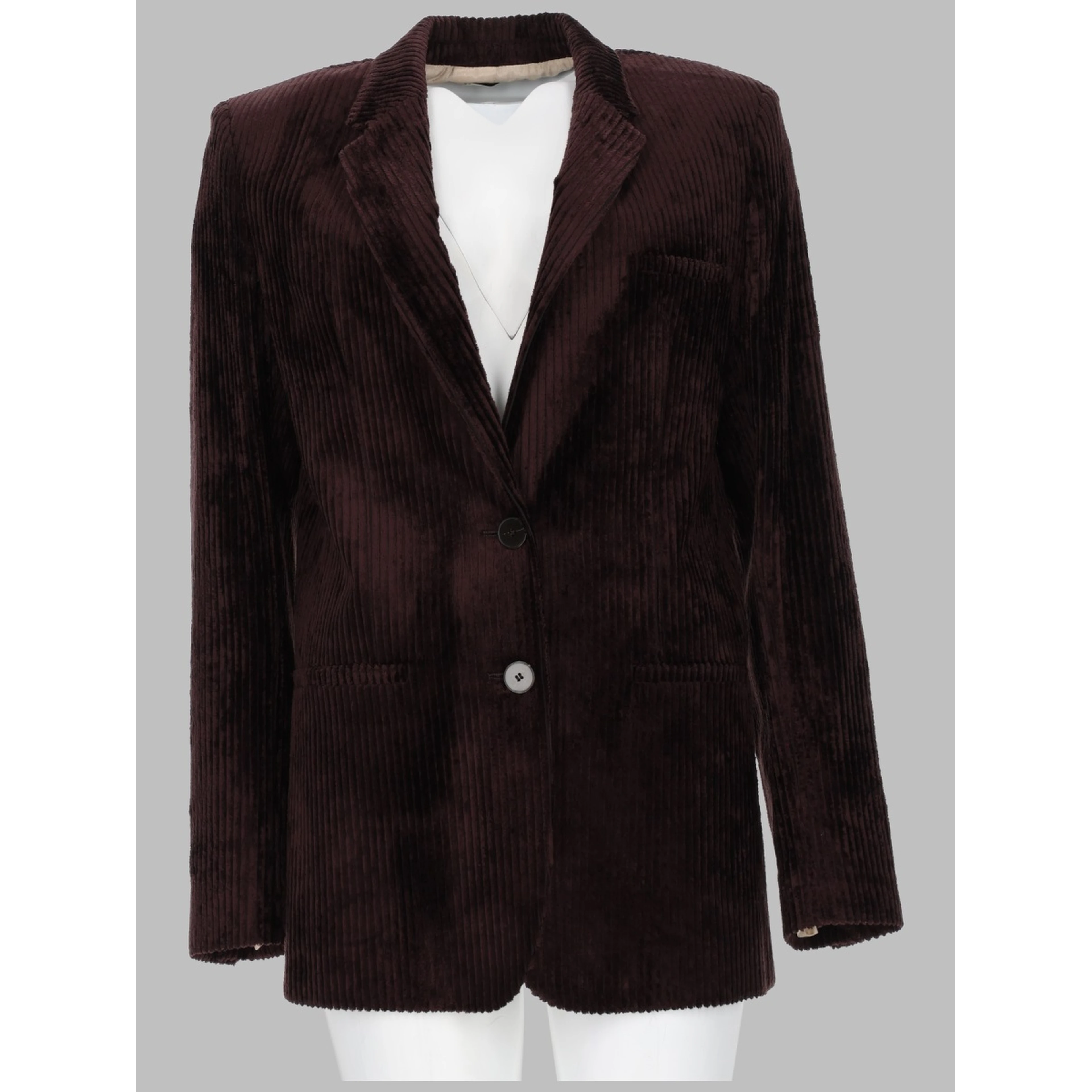 GIACCA CORDUROY MONOPETTO