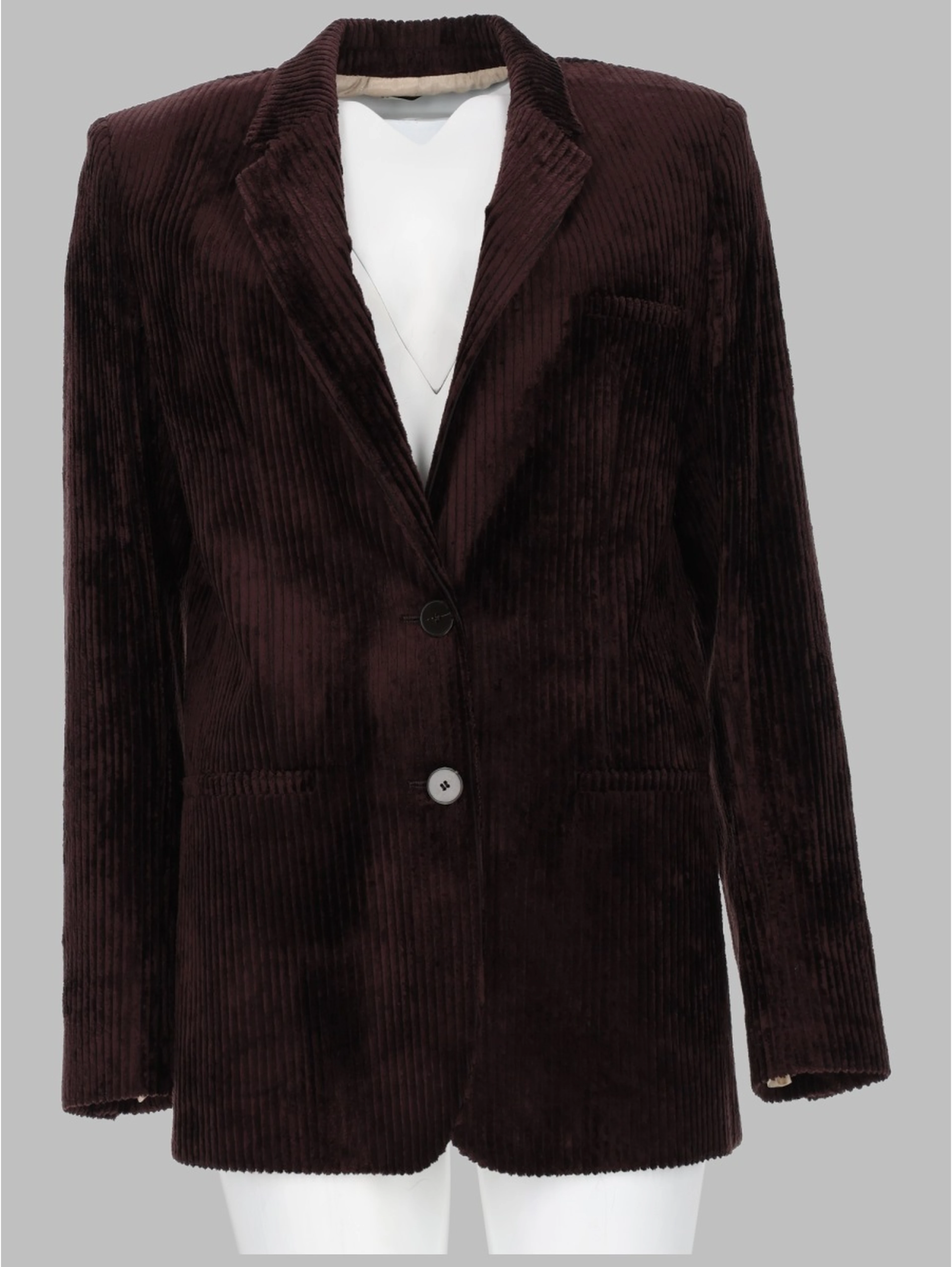 GIACCA CORDUROY MONOPETTO