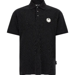 Black Cotton Polo Shirt