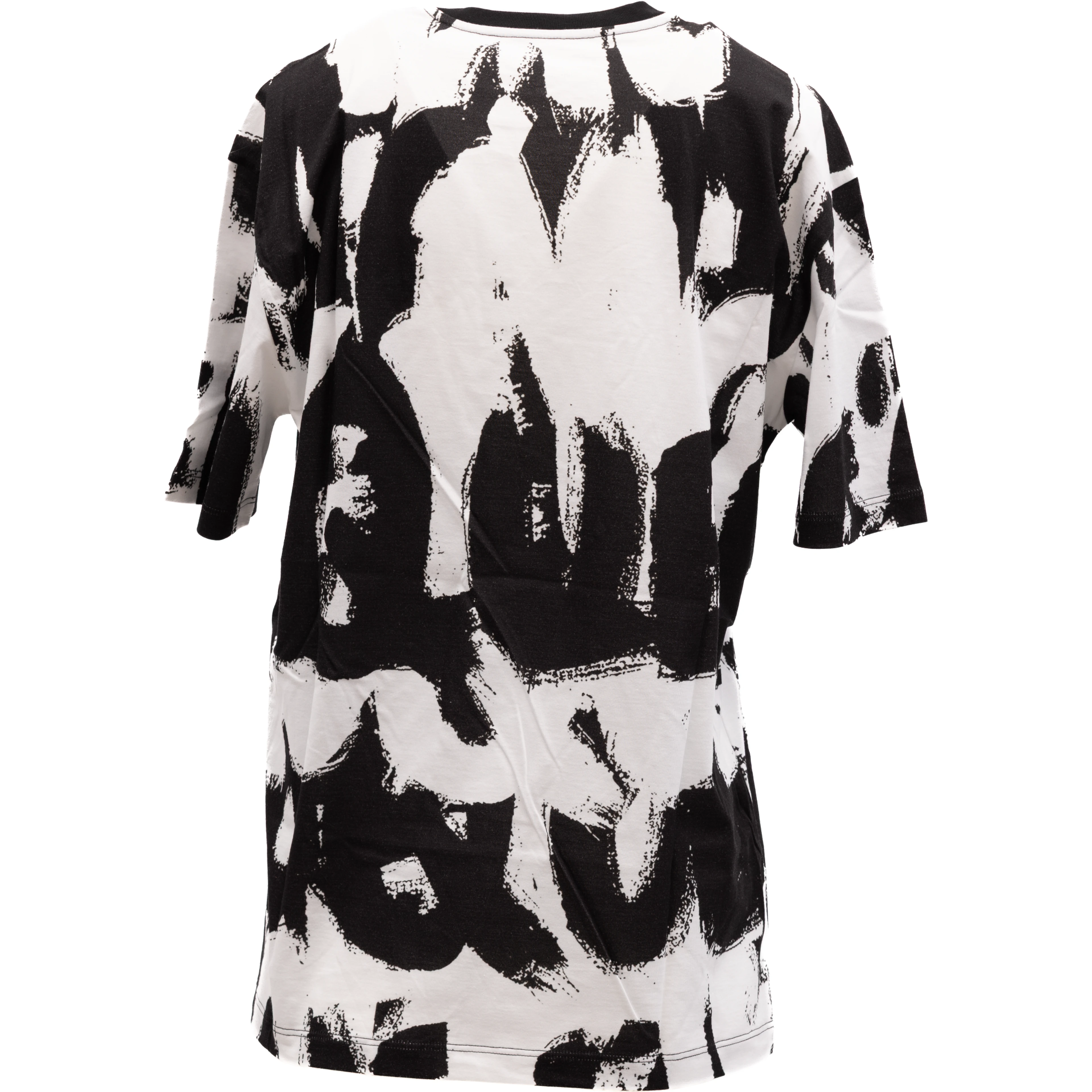 Black and White Cotton T-shirt
