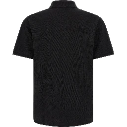 Black Cotton Polo Shirt
