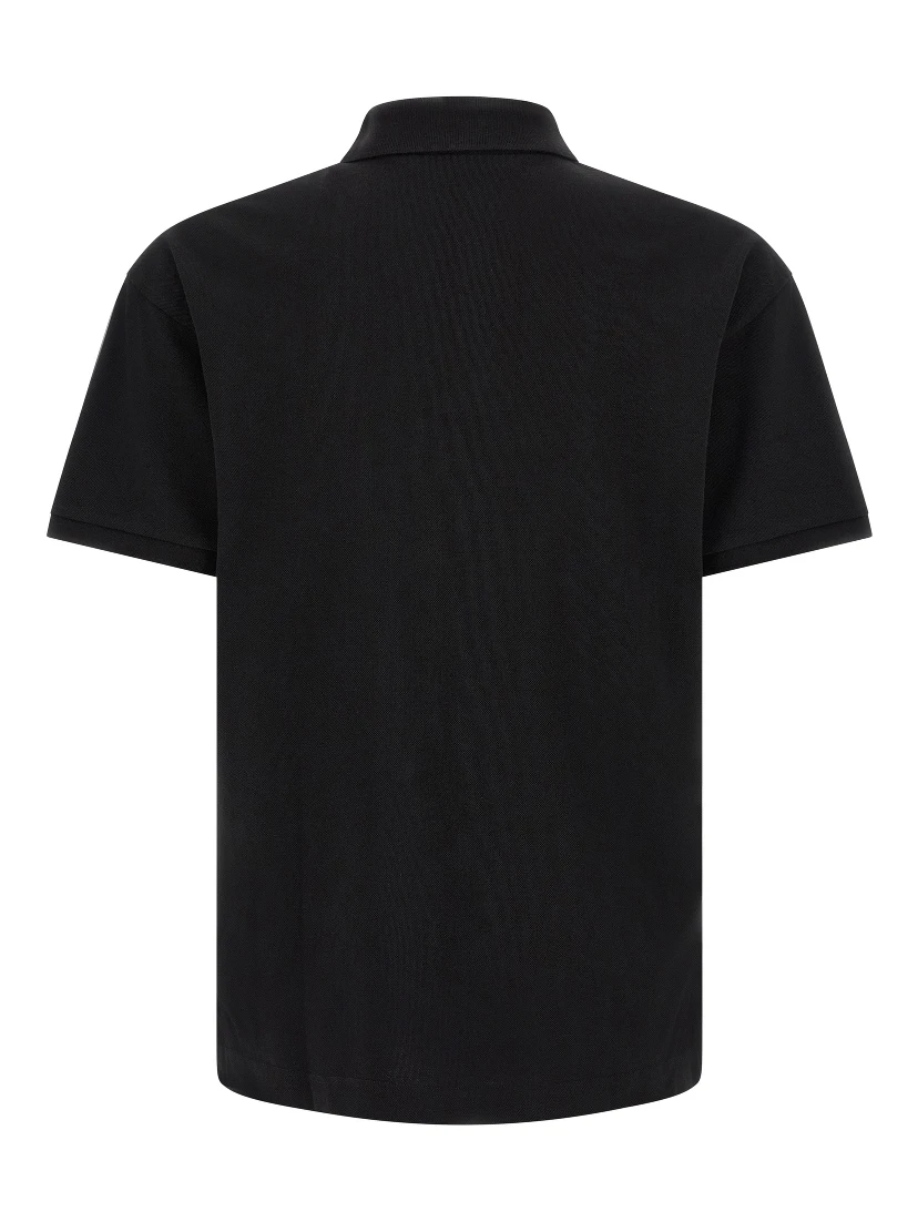 Black Cotton Polo Shirt