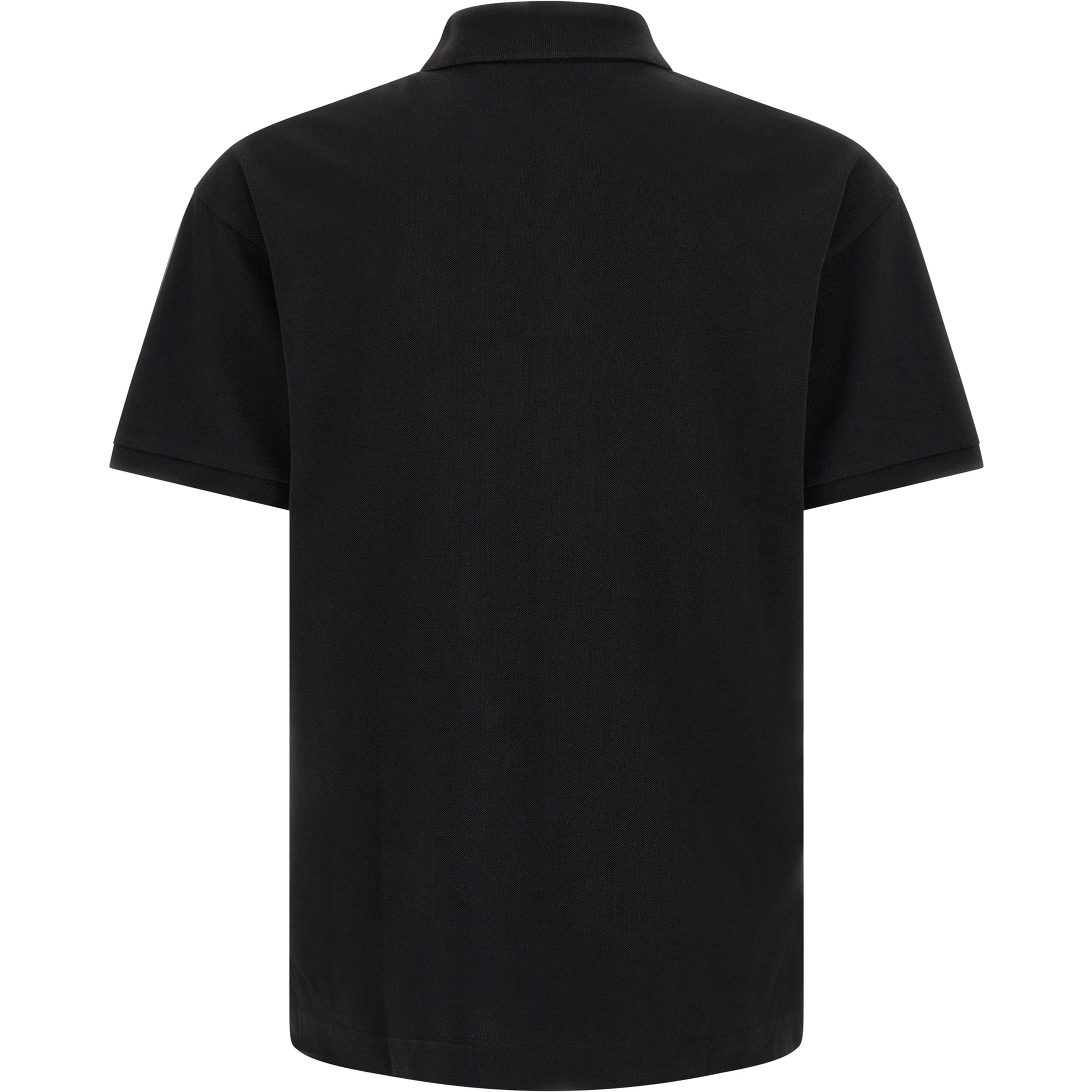 Black Cotton Polo Shirt