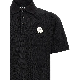 Black Cotton Polo Shirt