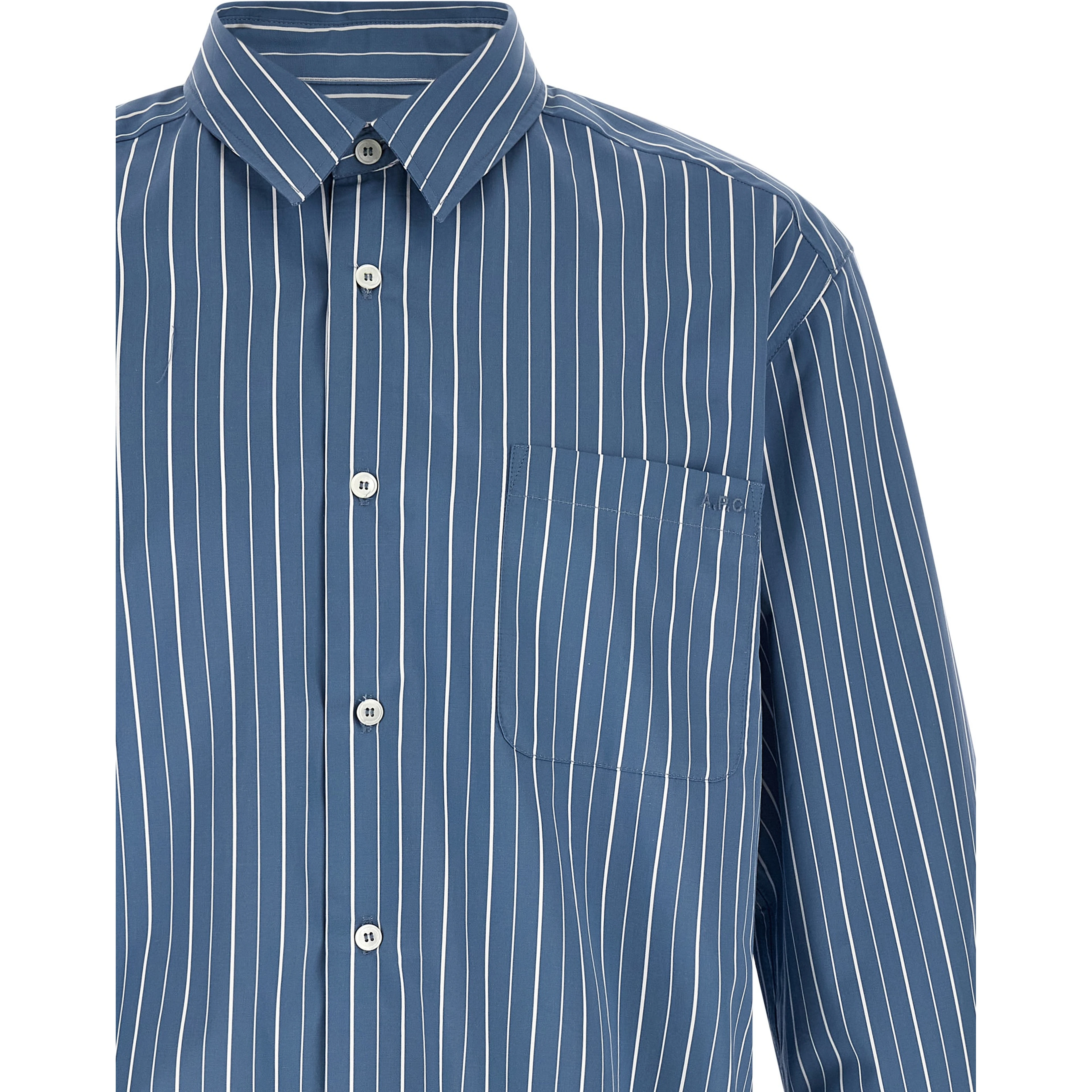 Blue Cotton Blouse