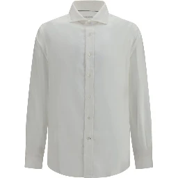 White Cotton Dress Shirt