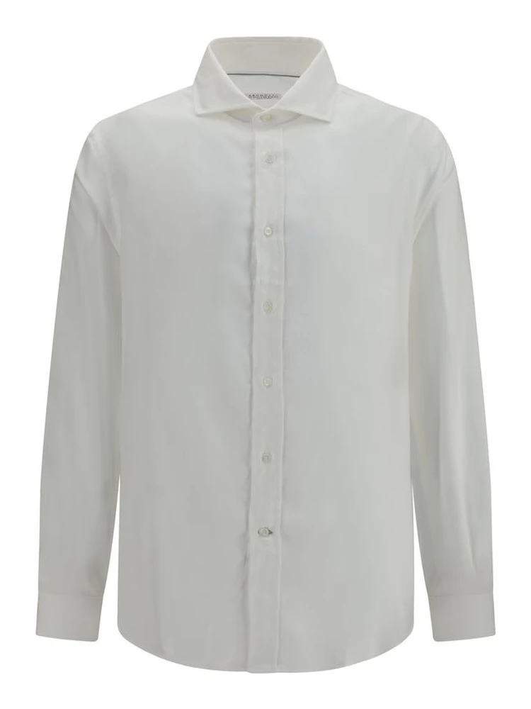 White Cotton Dress Shirt
