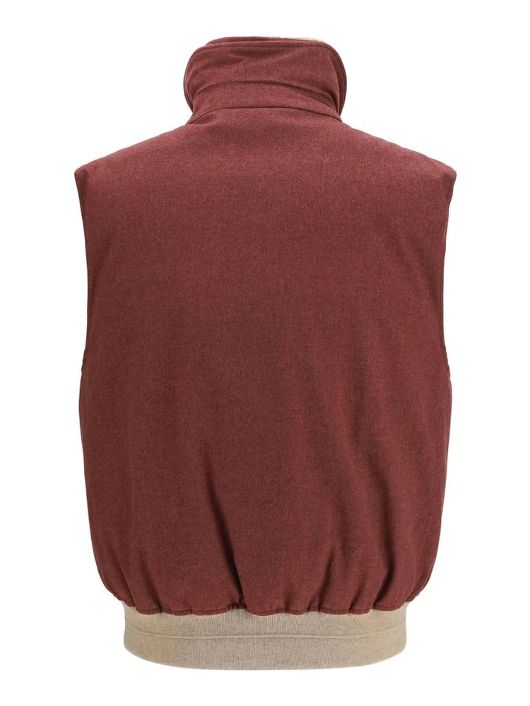 Bordeaux Wool Oves Aries Sleeveless Jacket alternative