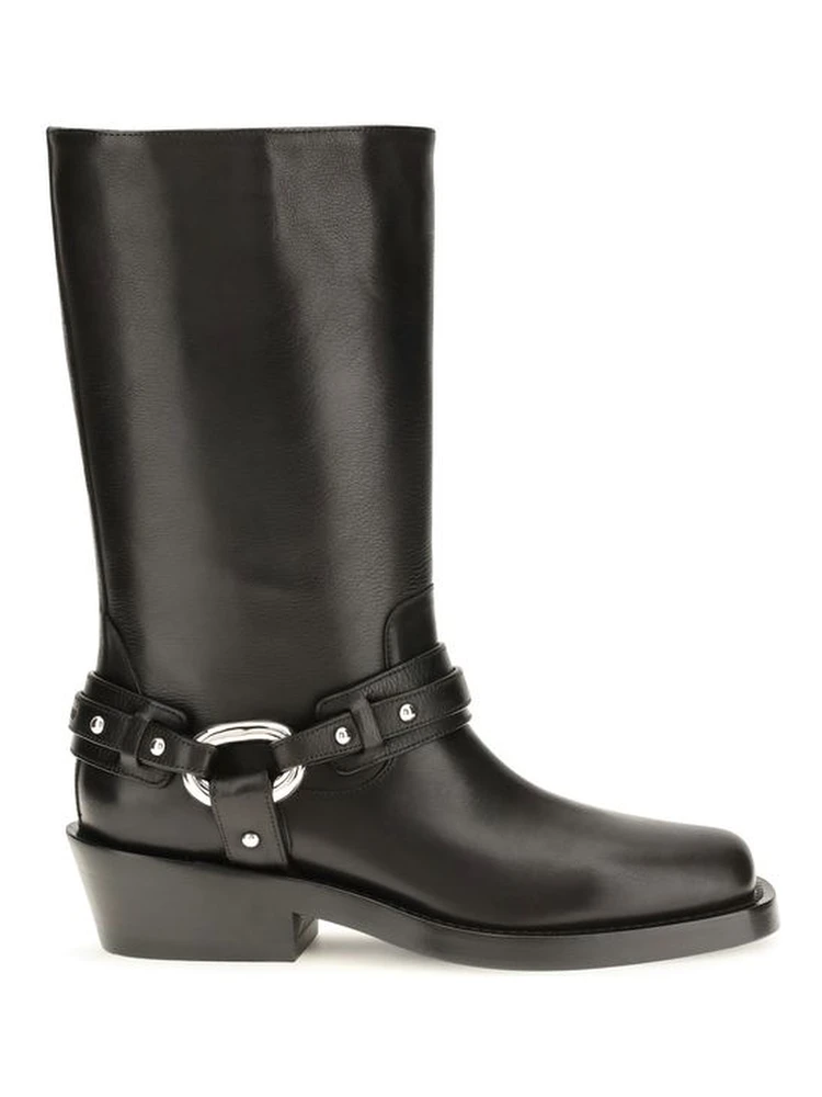 Black Calf Leather Bos Taurus Boots
