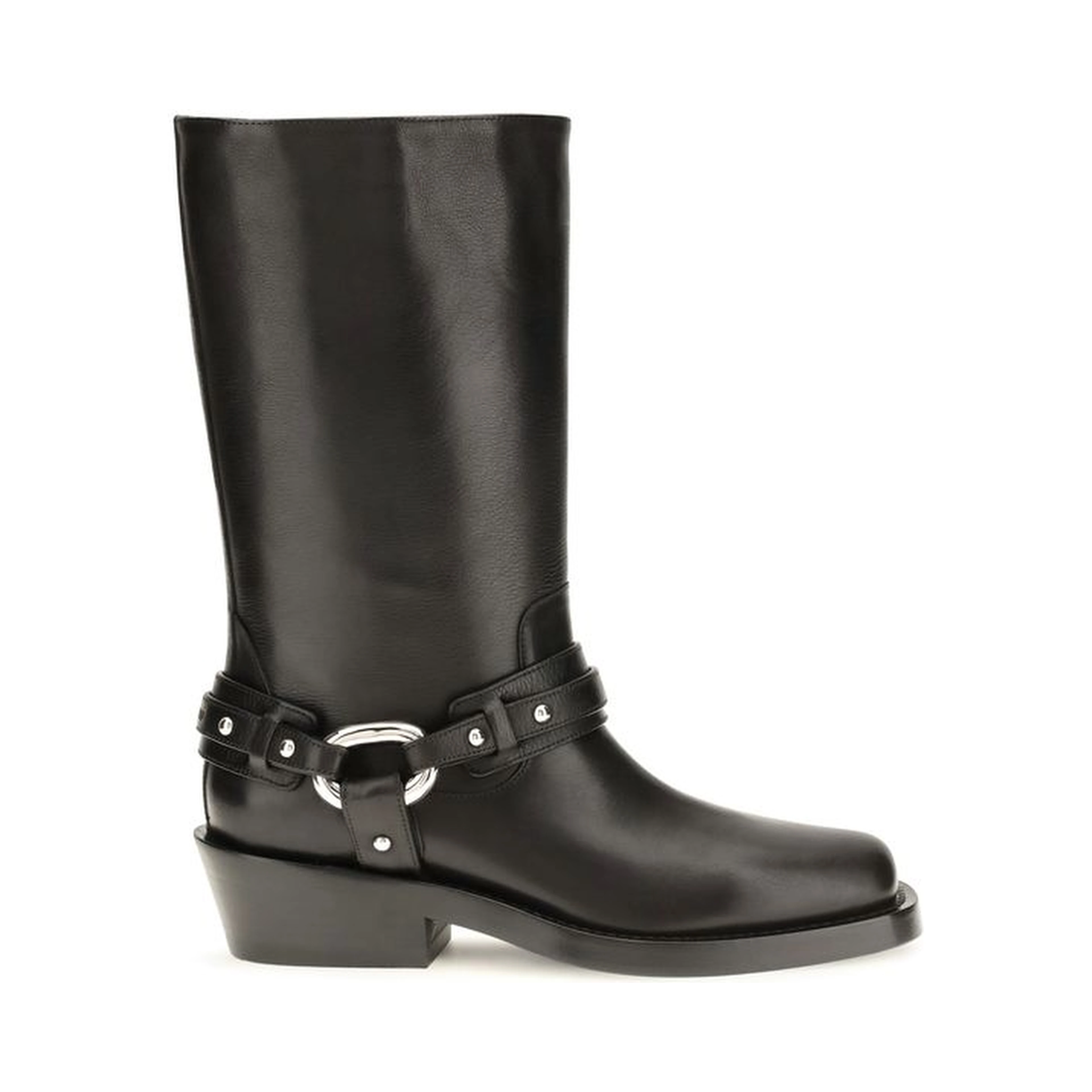 Black Calf Leather Bos Taurus Boots