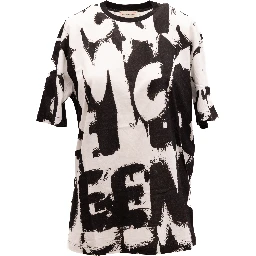 Black and White Cotton T-shirt